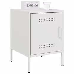 VidaXL 842920 Table de nuit et table de chevet Blanc - Vue supplémentaire 4