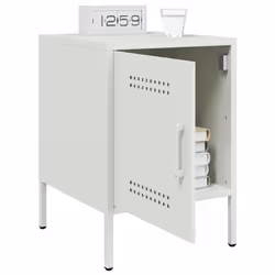 VidaXL 842920 Table de nuit et table de chevet Blanc - Vue supplémentaire 5