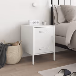 VidaXL 842921 Table de nuit et table de chevet Blanc