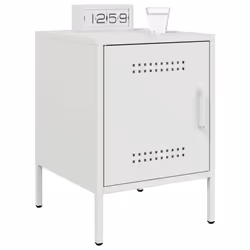 VidaXL 842921 Table de nuit et table de chevet Blanc - Vue supplémentaire 4