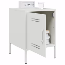VidaXL 842921 Table de nuit et table de chevet Blanc - Vue supplémentaire 5