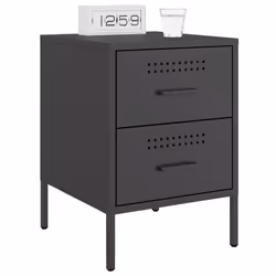VidaXL 842922 Table de nuit et table de chevet Noir - Vue supplémentaire 4