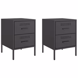 VidaXL 842923, Noir, Acier, 360 mm, 390 mm, 505 mm, 2 pièce(s)