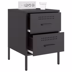 VidaXL 842923 Table de nuit et table de chevet Noir - Vue supplémentaire 4