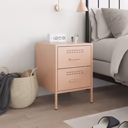VidaXL 842924 Table de nuit et table de chevet Rose