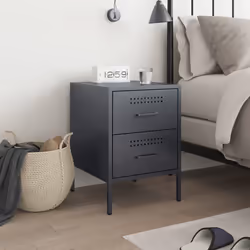 VidaXL 842926 Table de nuit et table de chevet Anthracite