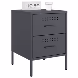 VidaXL 842926 Table de nuit et table de chevet Anthracite - Vue supplémentaire 4