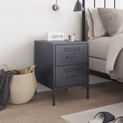 VidaXL 842927 Table de nuit et table de chevet Anthracite