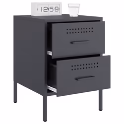 VidaXL 842927 Table de nuit et table de chevet Anthracite - Vue supplémentaire 5