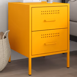 VidaXL 842928 Table de nuit et table de chevet Jaune