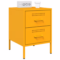 VidaXL 842928 Table de nuit et table de chevet Jaune - Vue supplémentaire 4