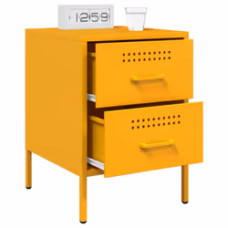 VidaXL 842928 Table de nuit et table de chevet Jaune - Vue supplémentaire 5