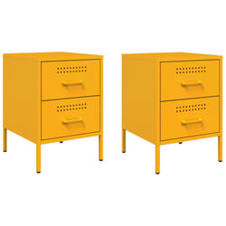 VidaXL 842929 Table de nuit et table de chevet Jaune