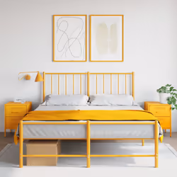 VidaXL 842929 Table de nuit et table de chevet Jaune
