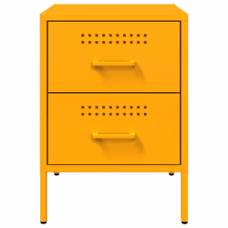 VidaXL 842929 Table de nuit et table de chevet Jaune - Vue supplémentaire 6