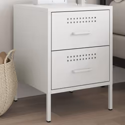 VidaXL 842932 Table de nuit et table de chevet Blanc