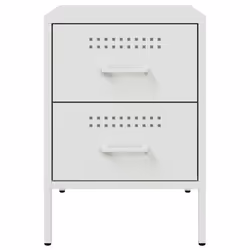 VidaXL 842932 Table de nuit et table de chevet Blanc - Vue supplémentaire 6