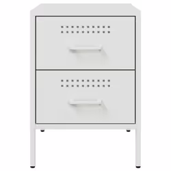 VidaXL 842933 Table de nuit et table de chevet Blanc - Vue supplémentaire 6
