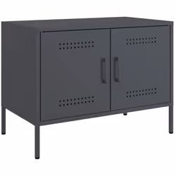Ce meuble TV de style industriel constitue un supplément intemporel à votre salon ou à votre chambre à coucher. Cadre robuste ...