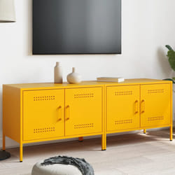 Vidaxl - Meubles tv 2 pcs jaune moutarde 68x39x50,5 cm acier