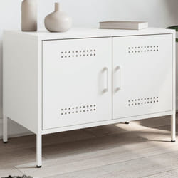 Vidaxl - Meuble tv blanc 68x39x50,5 cm acier