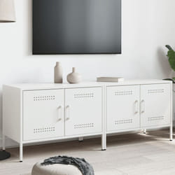 Vidaxl - Meubles tv 2 pcs blanc 68x39x50,5 cm acier