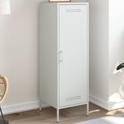 Vidaxl - Buffet haut blanc 36x39x113 cm acier