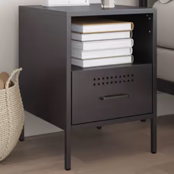 VidaXL 843054 Table de nuit et table de chevet Noir