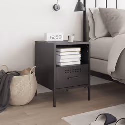 VidaXL 843054 Table de nuit et table de chevet Noir