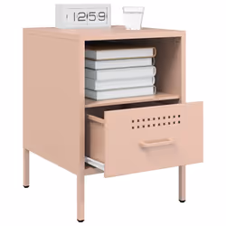 VidaXL 843056 Table de nuit et table de chevet Rose - Vue supplémentaire 5