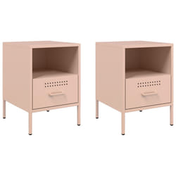 VidaXL 843057 Table de nuit et table de chevet Rose