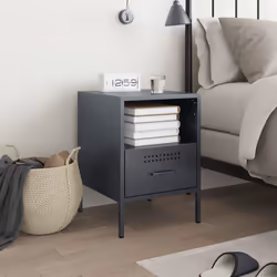 VidaXL 843058 Table de nuit et table de chevet Anthracite