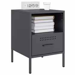 VidaXL 843058 Table de nuit et table de chevet Anthracite - Vue supplémentaire 4
