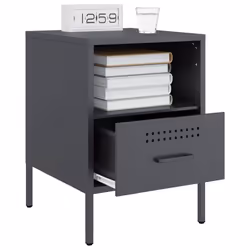 VidaXL 843058 Table de nuit et table de chevet Anthracite - Vue supplémentaire 5