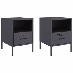 VidaXL 843059, Anthracite, Acier, 360 mm, 390 mm, 505 mm, 2 pièce(s)