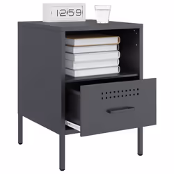 VidaXL 843059 Table de nuit et table de chevet Anthracite - Vue supplémentaire 4