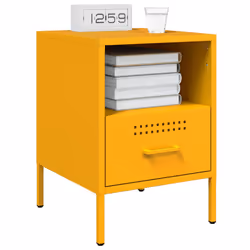 VidaXL 843061 Table de nuit et table de chevet Jaune