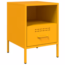 VidaXL 843061 Table de nuit et table de chevet Jaune - Vue supplémentaire 5