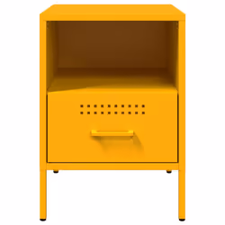 VidaXL 843061 Table de nuit et table de chevet Jaune - Vue supplémentaire 6
