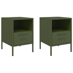 VidaXL 843063 Table de nuit et table de chevet Olive