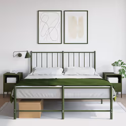 VidaXL 843063 Table de nuit et table de chevet Olive