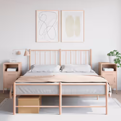 VidaXL 843069 Table de nuit et table de chevet Rose