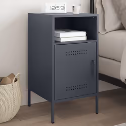 VidaXL 843070 Table de nuit et table de chevet Anthracite