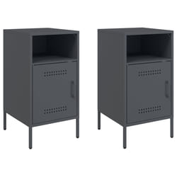 VidaXL 843071 Table de nuit et table de chevet Anthracite