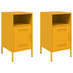 VidaXL 843073 Table de nuit et table de chevet Jaune