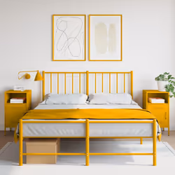VidaXL 843073 Table de nuit et table de chevet Jaune