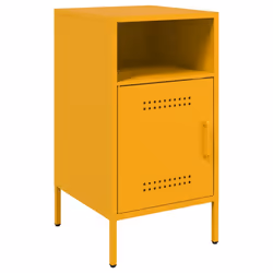 VidaXL 843073 Table de nuit et table de chevet Jaune - Vue supplémentaire 5