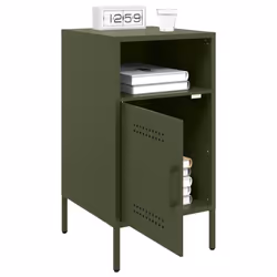VidaXL 843075 Table de nuit et table de chevet Olive - Vue supplémentaire 4