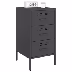 VidaXL 843078 Table de nuit et table de chevet Noir - Vue supplémentaire 4