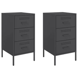 VidaXL 843079 Table de nuit et table de chevet Noir
